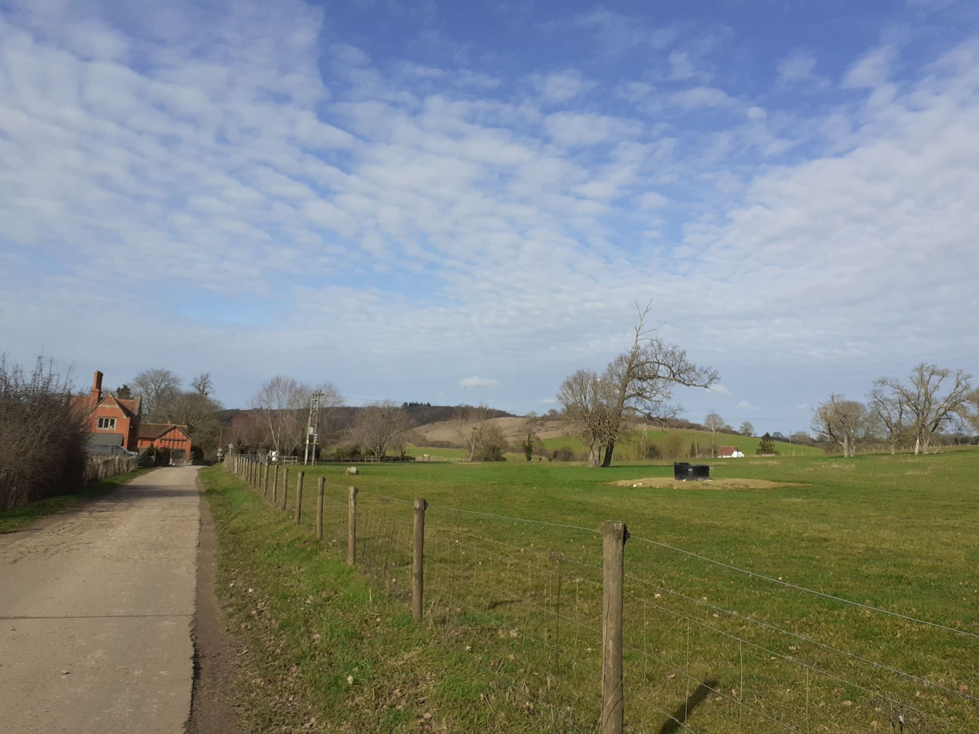 View of a footpath near Mapledurham estate